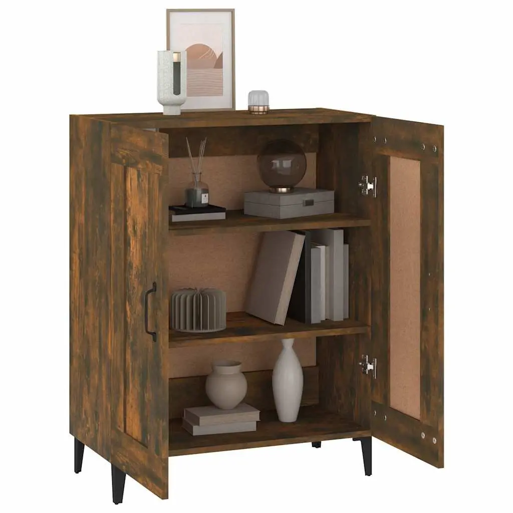 Sideboard Storage Cabinet Brown Engineered Wood 69.5 x 34 x 90 cm