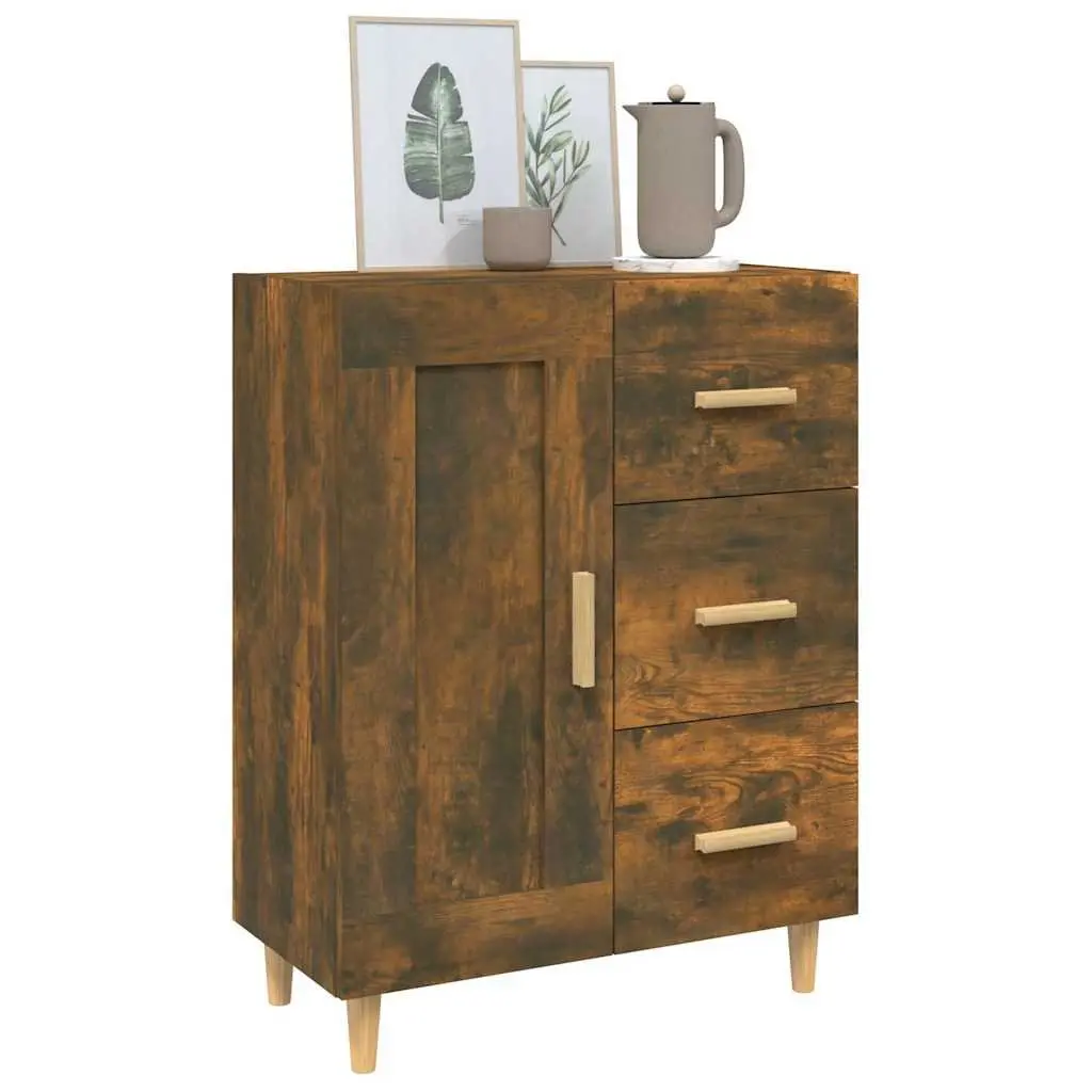 Sideboard Brown Engineered Wood Cabinet Storage Buffet Living Room Furniture 69.5W x 34D x 90H cm
