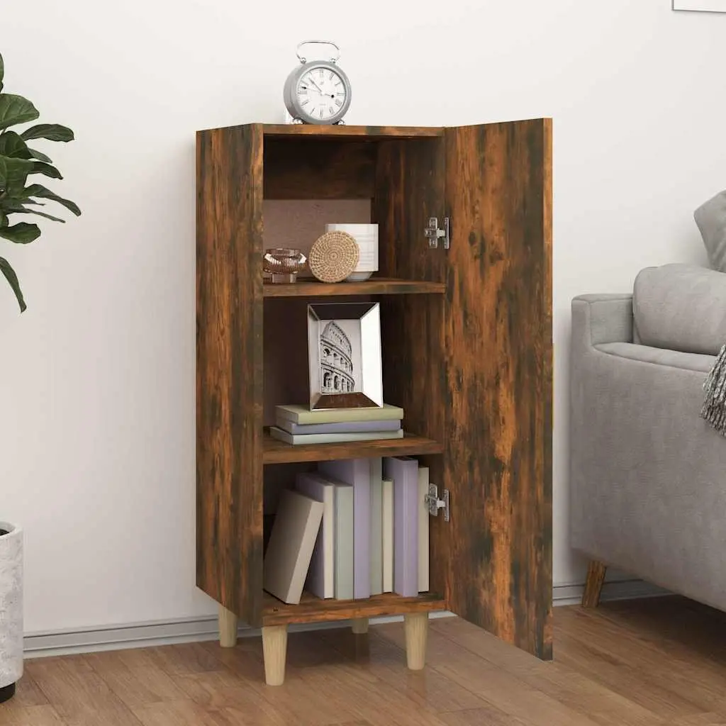 Sideboard Cabinet Brown Engineered Wood 34.5W x 34H x 90D cm