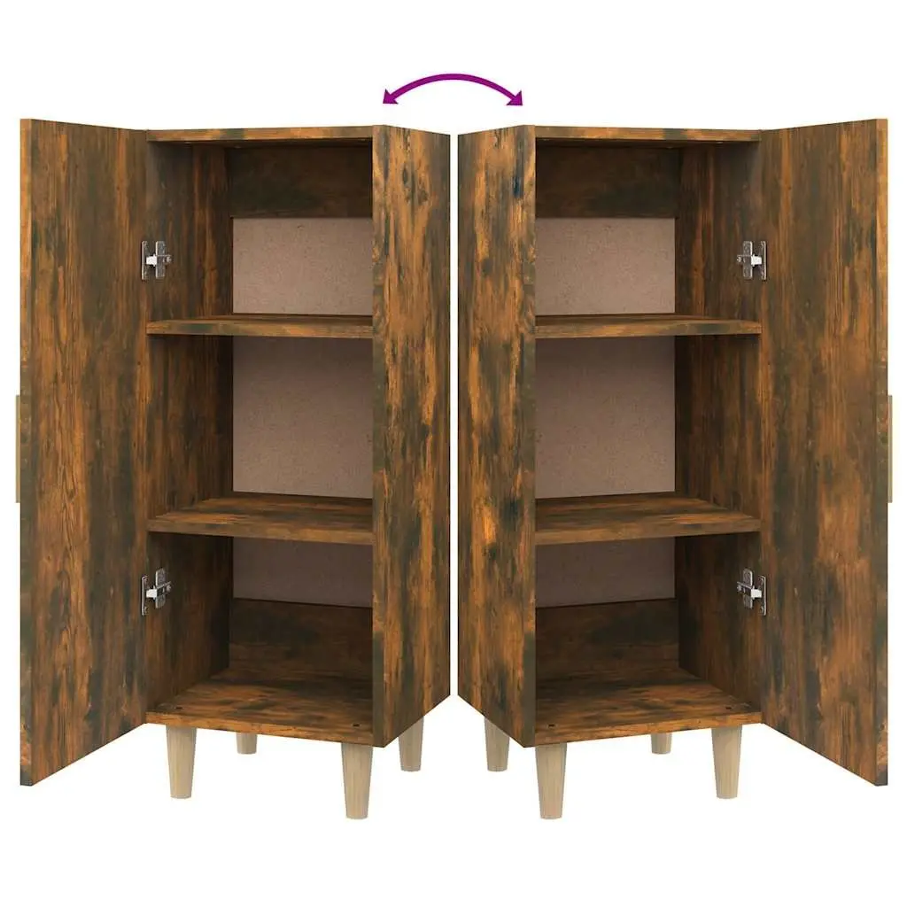 Sideboard Cabinet Brown Engineered Wood 34.5W x 34H x 90D cm
