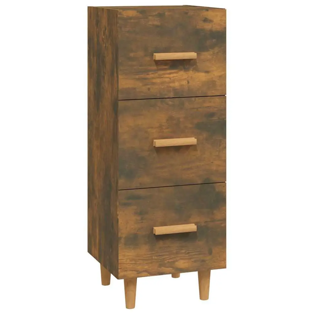 Sideboard Brown Storage Cabinet Engineered Wood 34.5x34x90cm