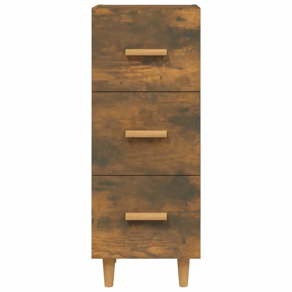 Sideboard Brown Storage Cabinet Engineered Wood 34.5x34x90cm