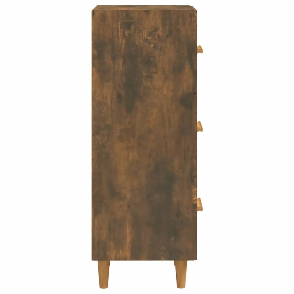 Sideboard Brown Storage Cabinet Engineered Wood 34.5x34x90cm