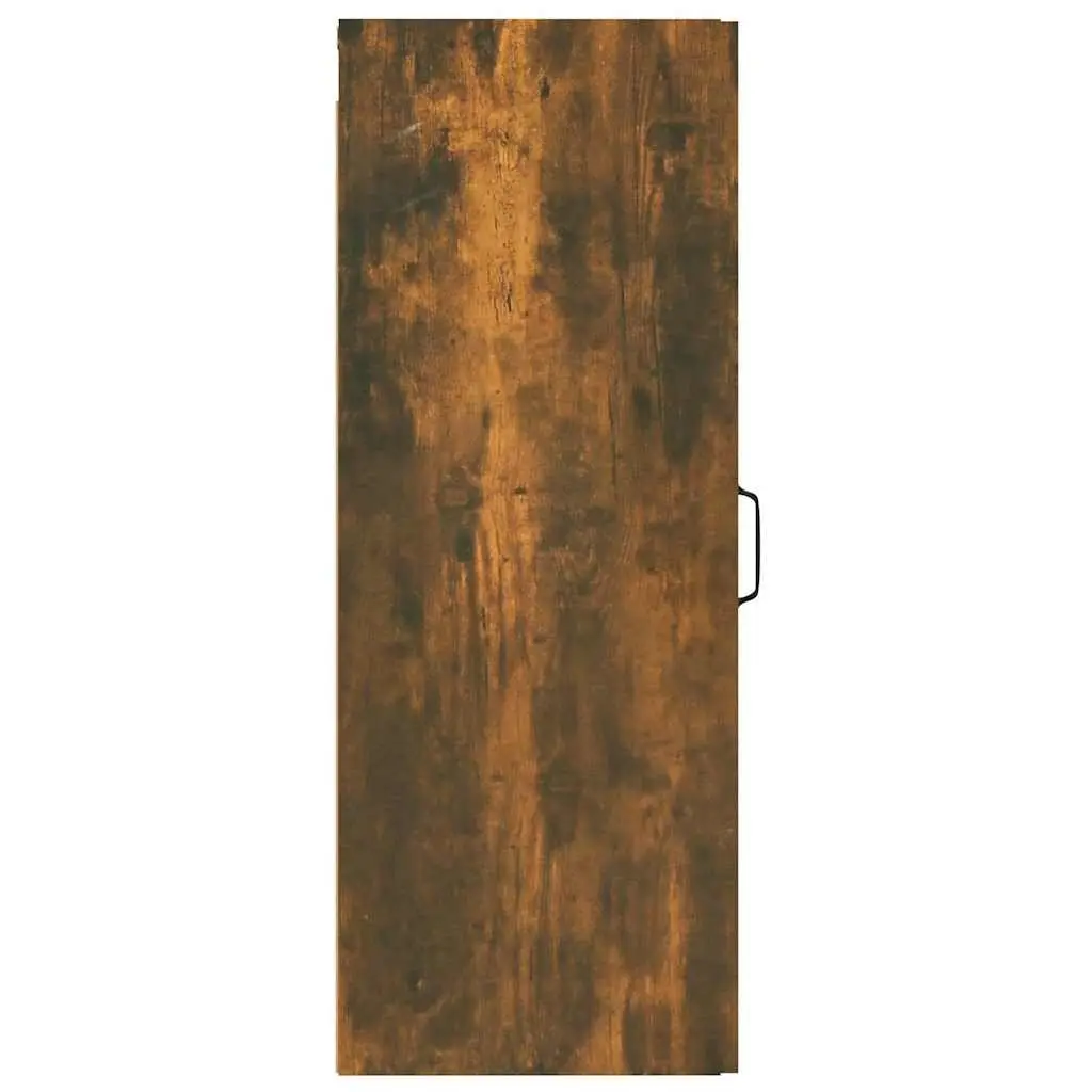 Hanging Wall Cabinet Brown Engineered Wood 34.5x34x90 cm Storage Organizer