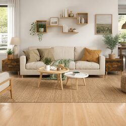 Coffee Tables 2 pcs Smoked Oak Side Tables with Storage Drawers Living Room