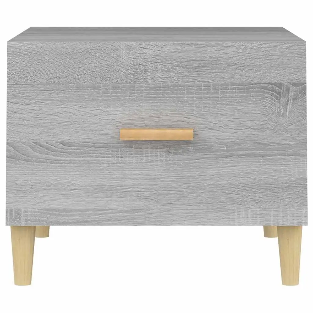 Coffee Tables Set of 2 Grey Sonoma 50x50x40 cm with Storage Drawers