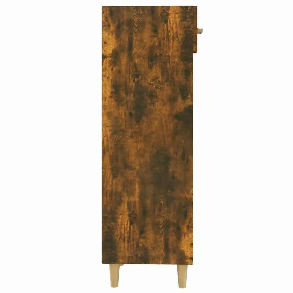 Shoe Cabinet Storage Organiser Brown Engineered Wood Hallway Bedroom Furniture