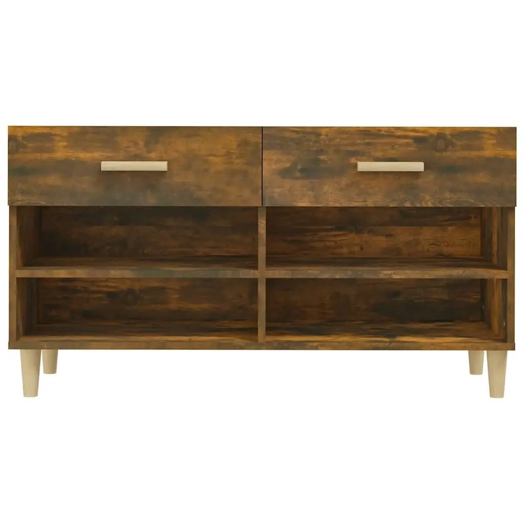 Shoe Cabinet with Drawers and Compartments Brown 102 x 35 x 55 cm Storage Organiser Furniture