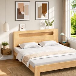 Wall-mounted Bedside Cabinet 2 pcs Brown Floating Storage Bedroom Nightstand