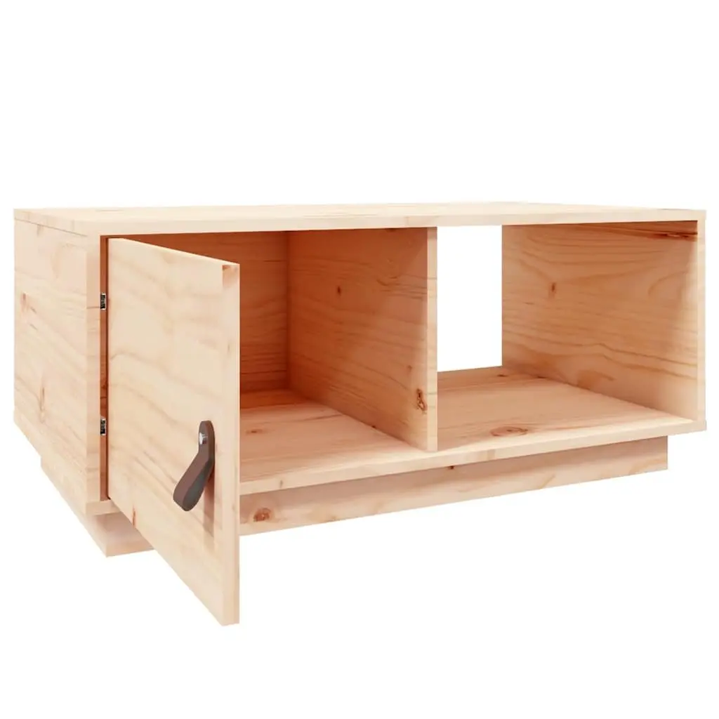 Coffee Table 80x50x35.5 cm with Storage Compartments Modern Living Room