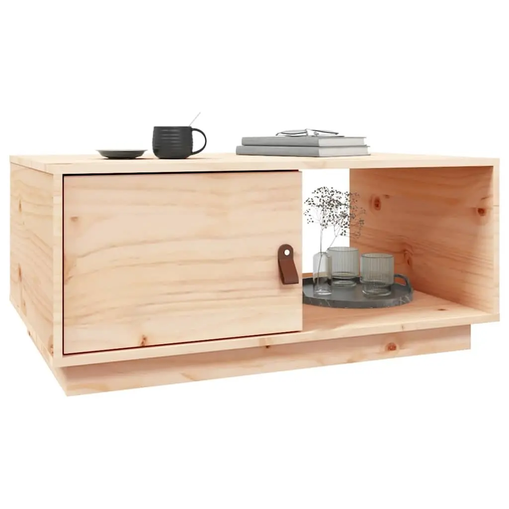 Coffee Table 80x50x35.5 cm with Storage Compartments Modern Living Room