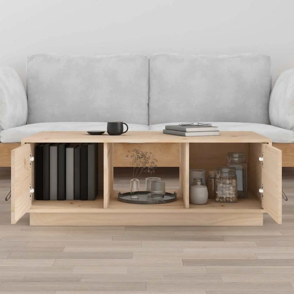 Coffee Table 100x50x35 cm with Storage Compartments Modern Living Room Furniture