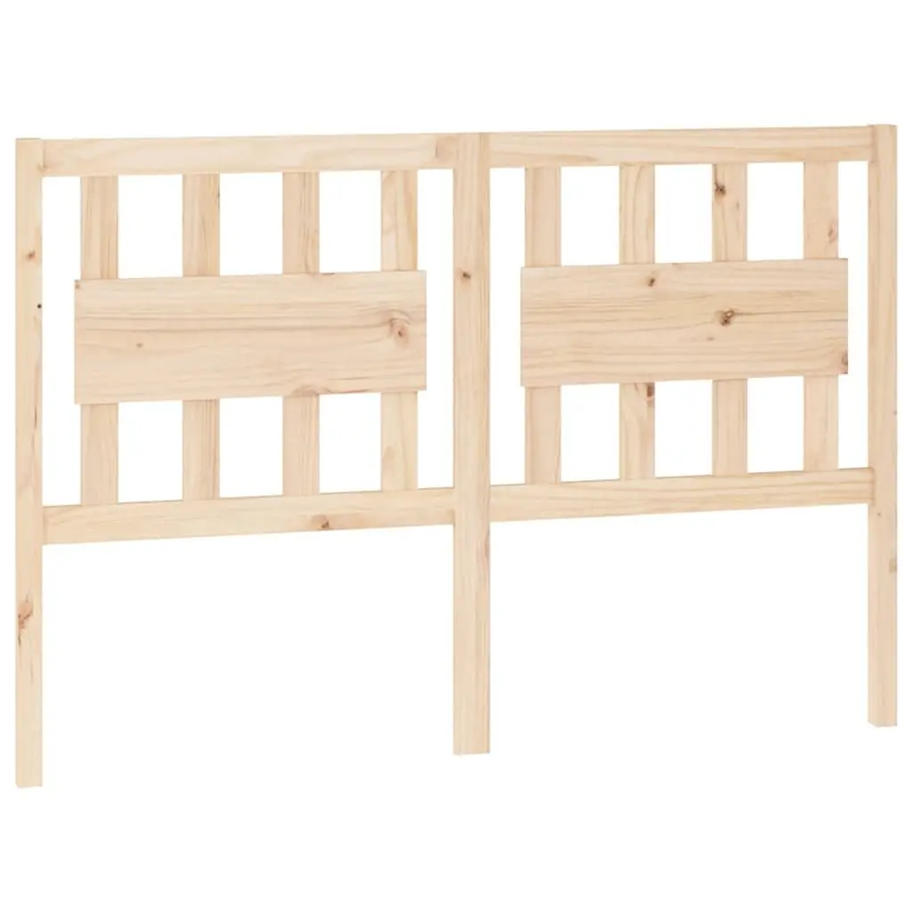 Pine Wooden Bed Headboard 140.5 cm in Brown