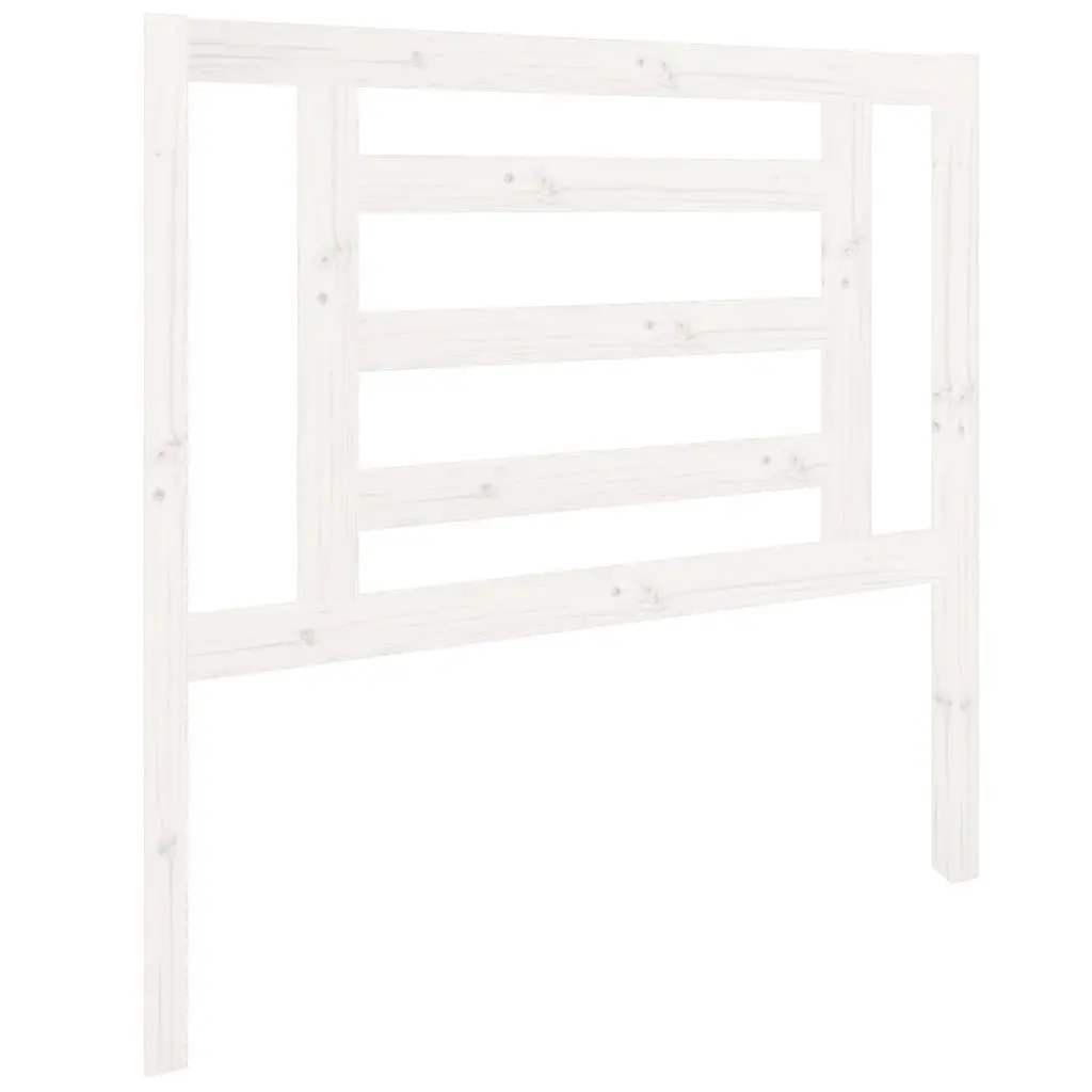 White Solid Pine Bed Headboard