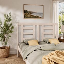 Your Stylish White Pine Wood Bed Headboard Awaits