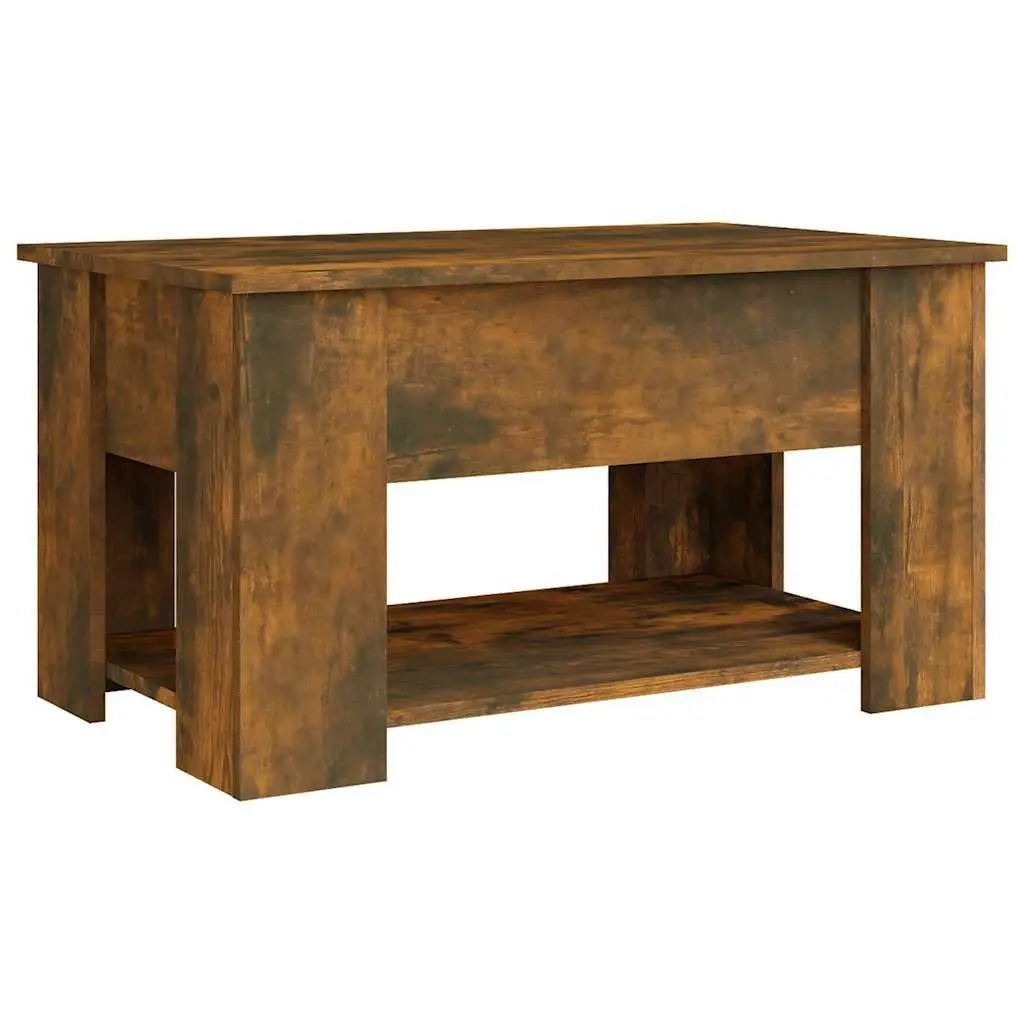 Coffee Table Lift Top Brown Engineered Wood Storage 79 x 49 x 41 cm