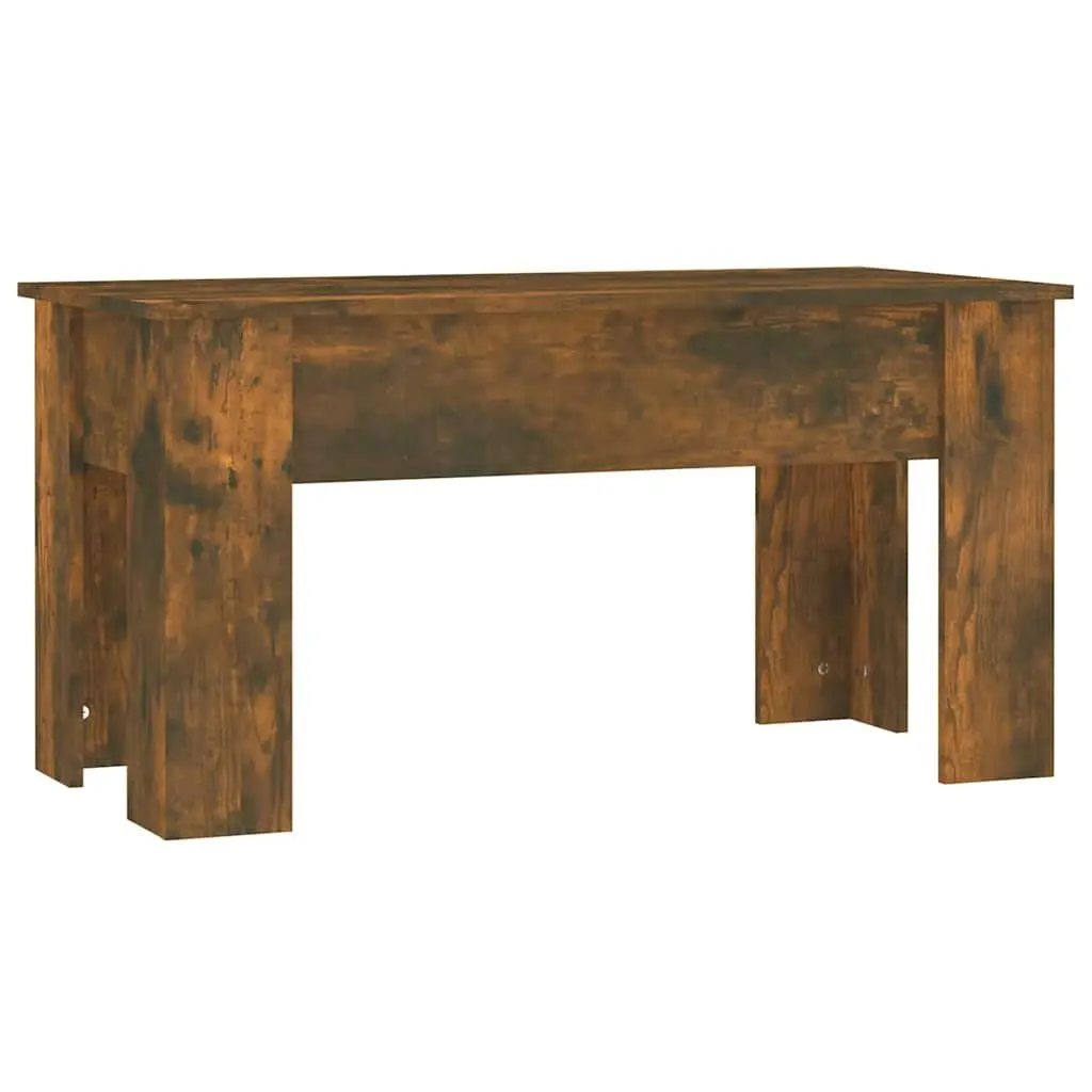 Lift Top Coffee Table Brown Engineered Wood 101 x 49 x 52 cm