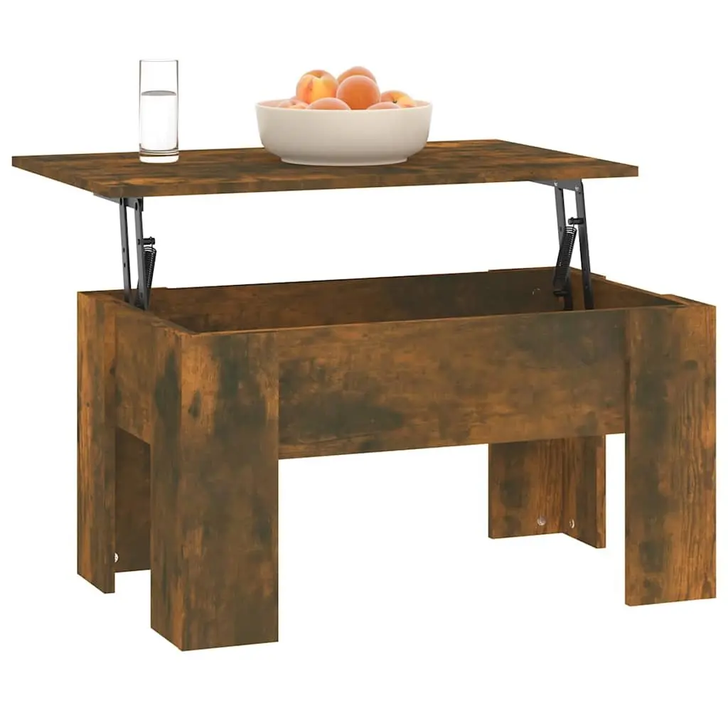 Coffee Table Lift Top Engineered Wood Modern 79 x 49 x 41 cm