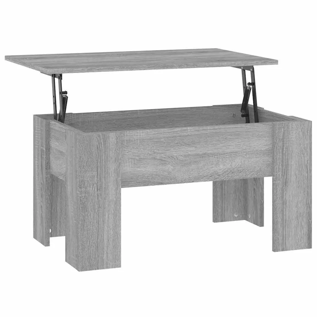 Coffee Table Lift-Top Grey Sonoma Storage 79L x 49W x 41H cm