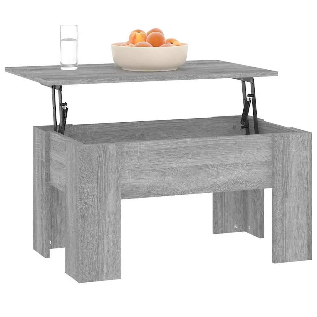 Coffee Table Lift-Top Grey Sonoma Storage 79L x 49W x 41H cm