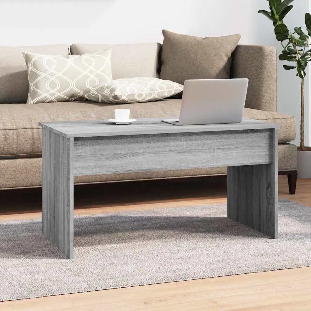 Coffee Table Lift Top Grey Sonoma Storage Compartment Living Room Furniture