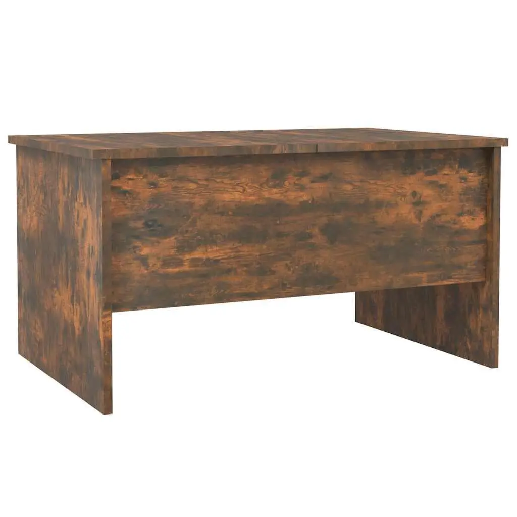 Lift-Top Coffee Table with Storage Compartments Engineered Wood Brown 80cm Length 50cm Width 42.5cm Height