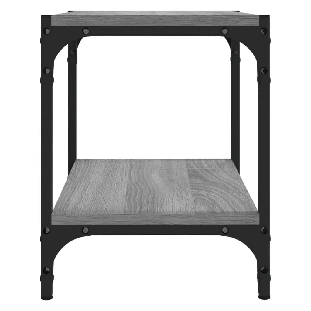 TV Cabinet Industrial Style Grey 40x33x41cm Living Room Storage Unit