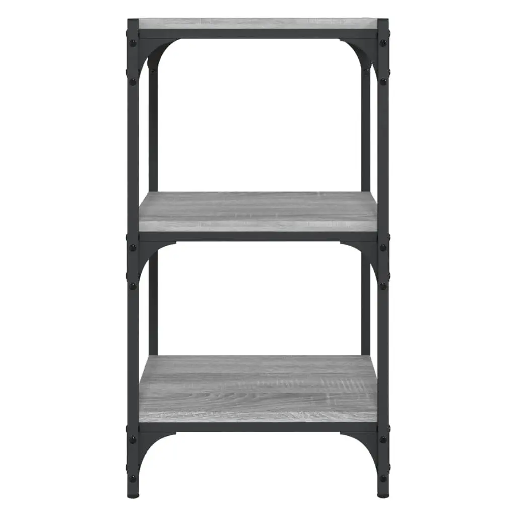 Book Cabinet Grey Sonoma Industrial Style 40x33x70.5 cm