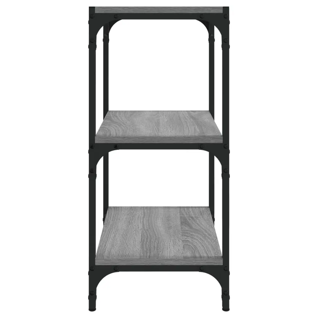 Book Cabinet Grey Sonoma Industrial Style 40x33x70.5 cm