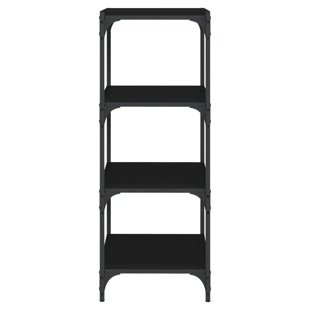 Black Book Cabinet with 4 Shelves