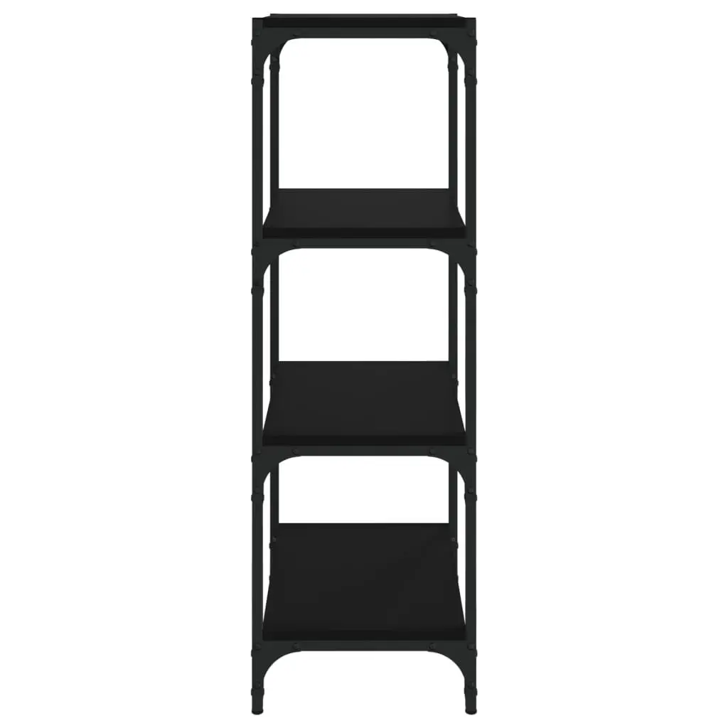 Black Book Cabinet with 4 Shelves
