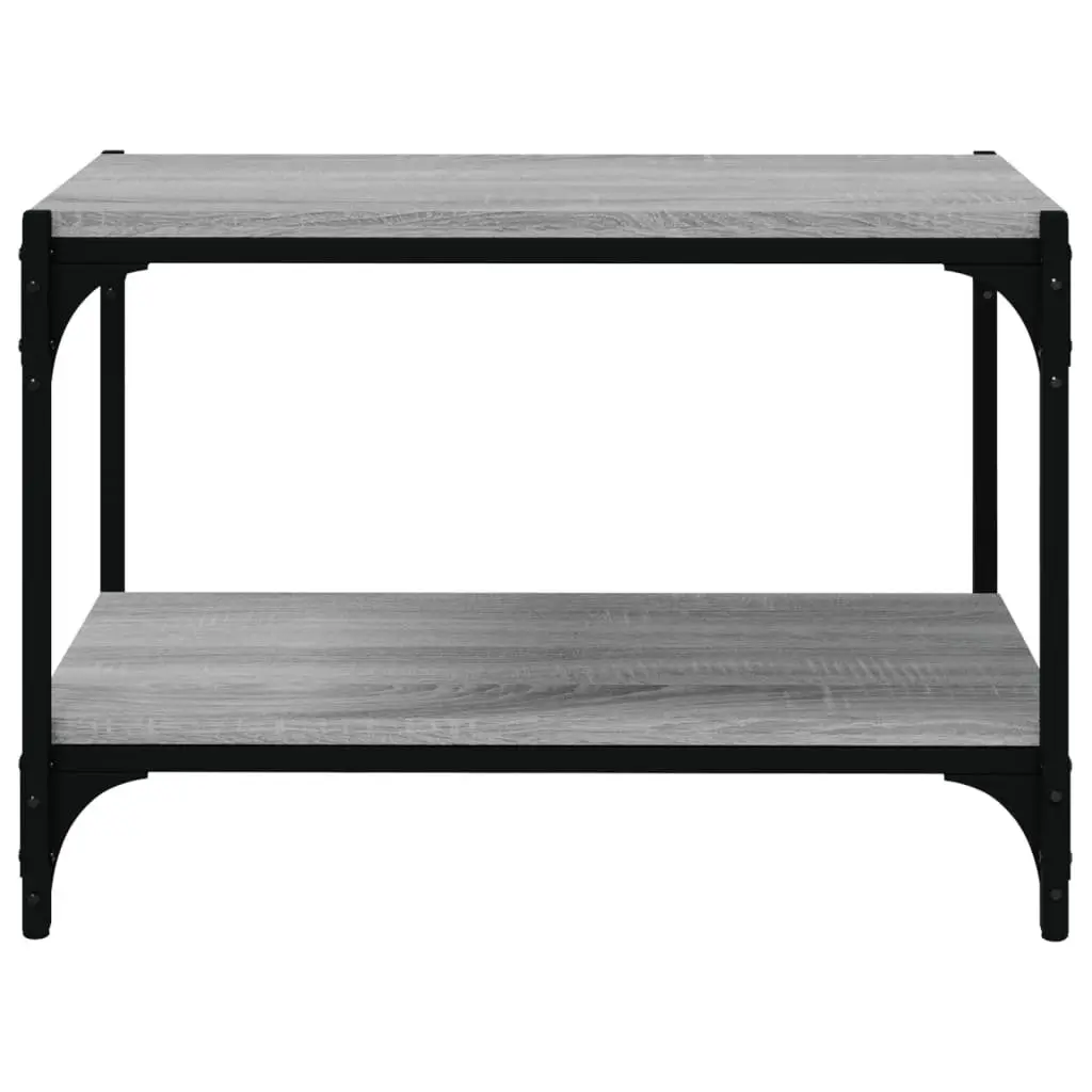 TV Cabinet Grey Engineered Wood Steel Frame 60 x 33 x 41 cm