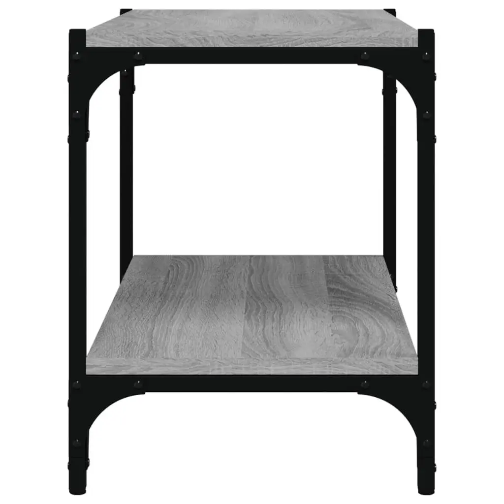 TV Cabinet Grey Engineered Wood Steel Frame 60 x 33 x 41 cm