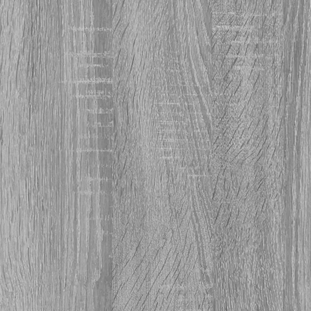 Book Cabinet Industrial Style Grey 60x33x100cm 4 Shelves Storage Shelf