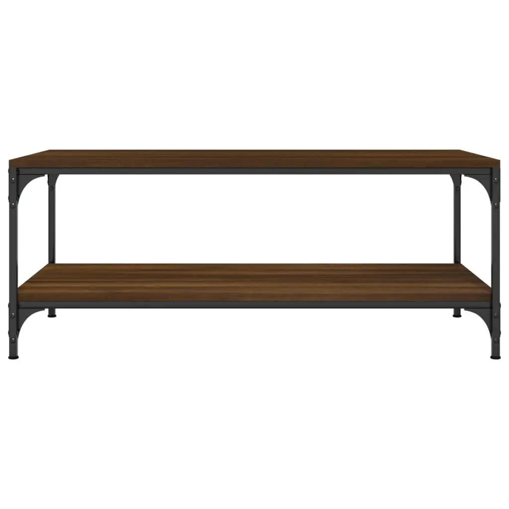 Coffee Table Brown Oak 100x50x40 cm Living Room Storage Furniture Engineered