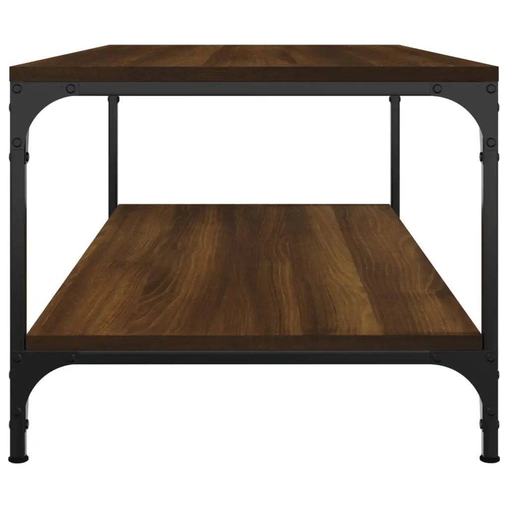 Coffee Table Brown Oak 100x50x40 cm Living Room Storage Furniture Engineered