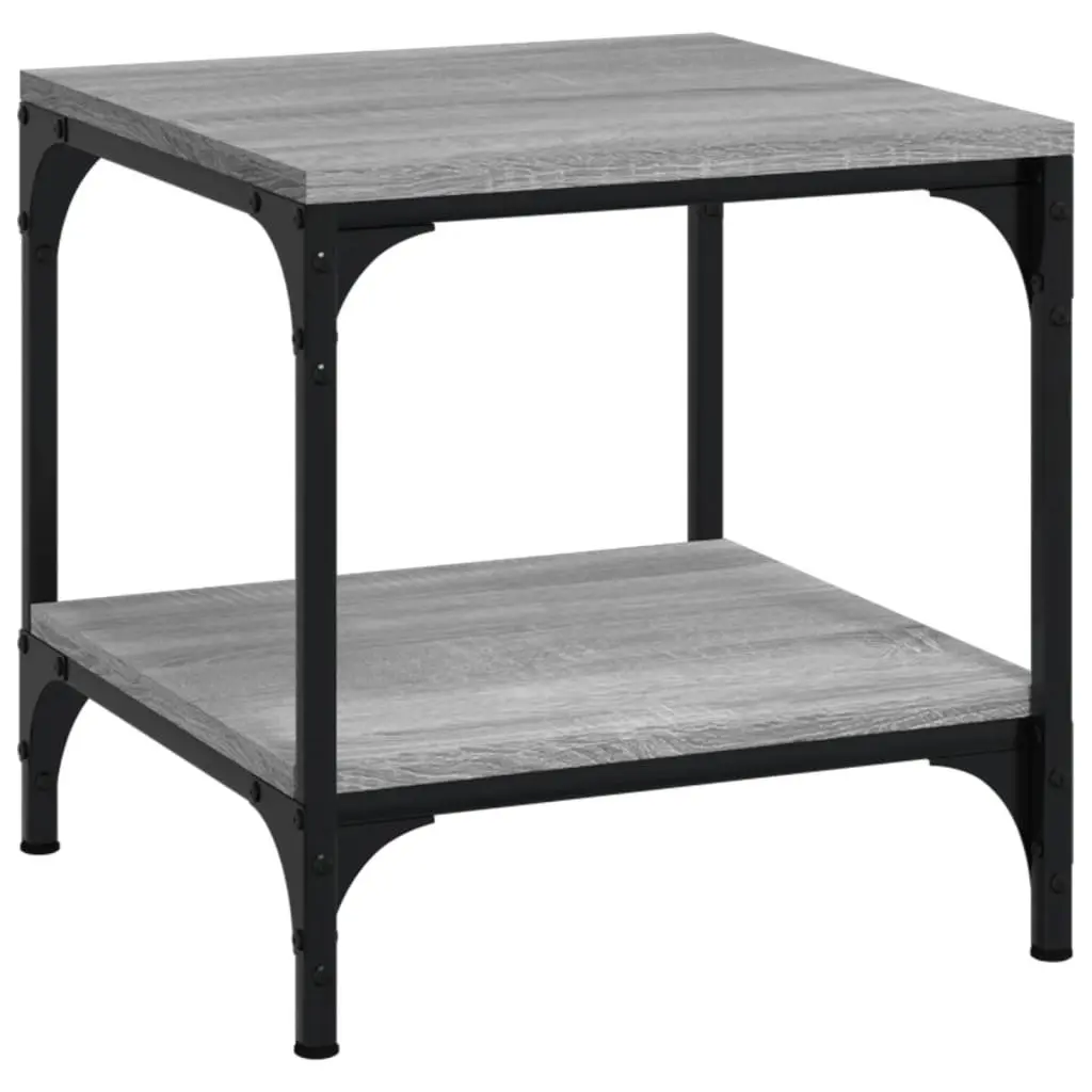 Coffee Table Grey Sonoma Storage 50x50x40 cm