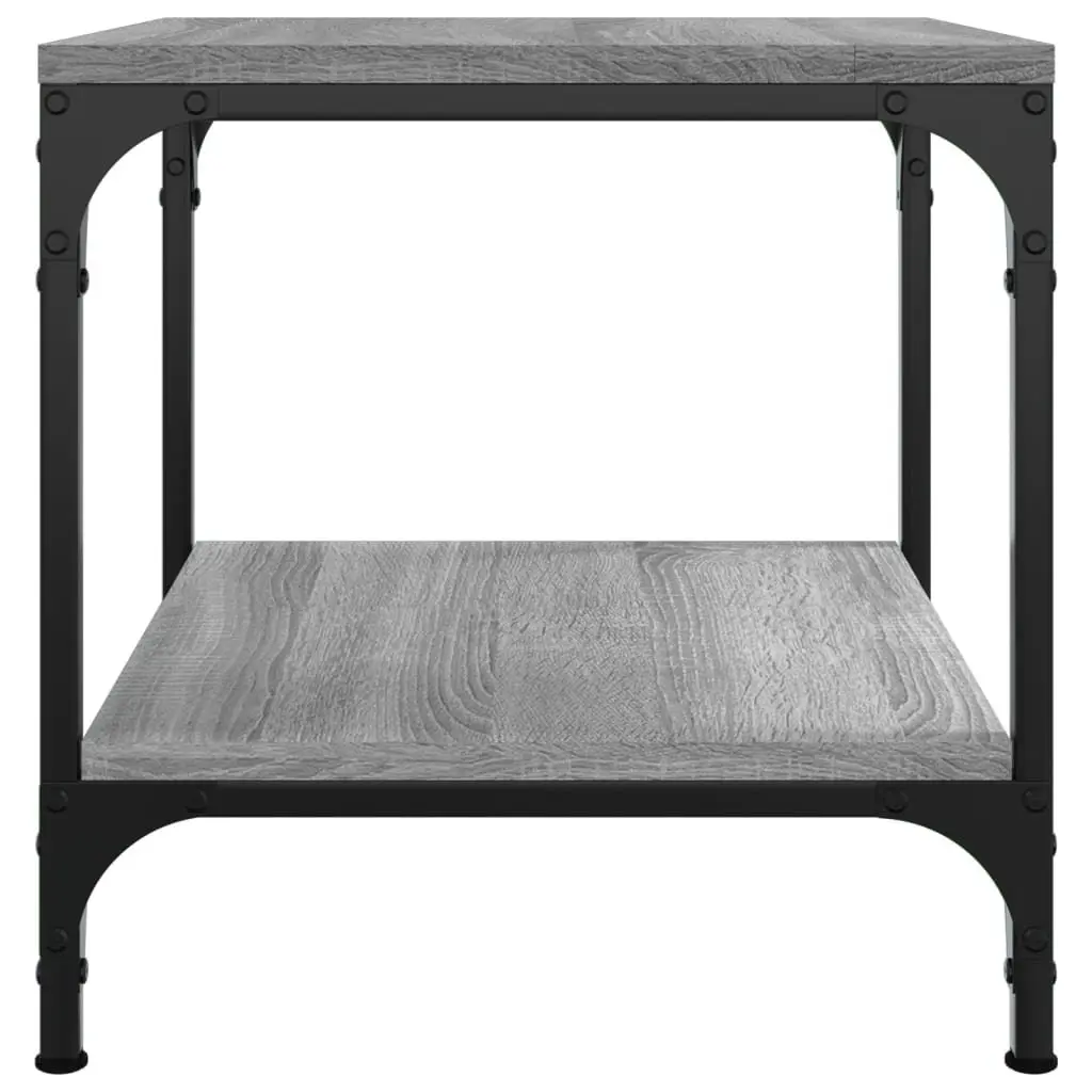 Coffee Table Grey Sonoma Storage 50x50x40 cm
