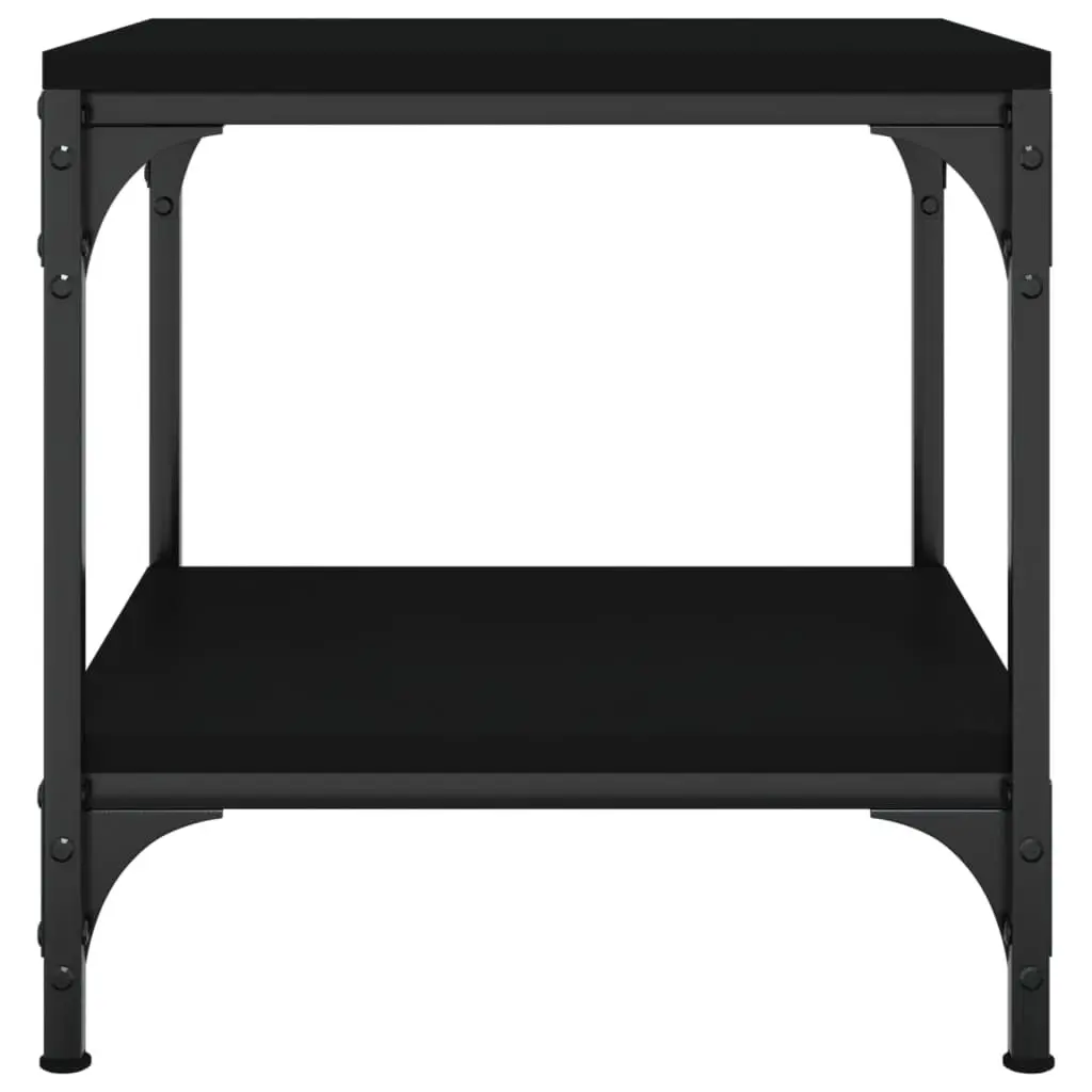 Industrial Side Table Black 40x40x40cm Living Room Accent Coffee Furniture