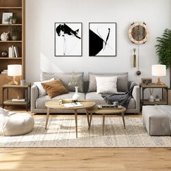 Friendly Brown Side Tables: Storage and Style Combined