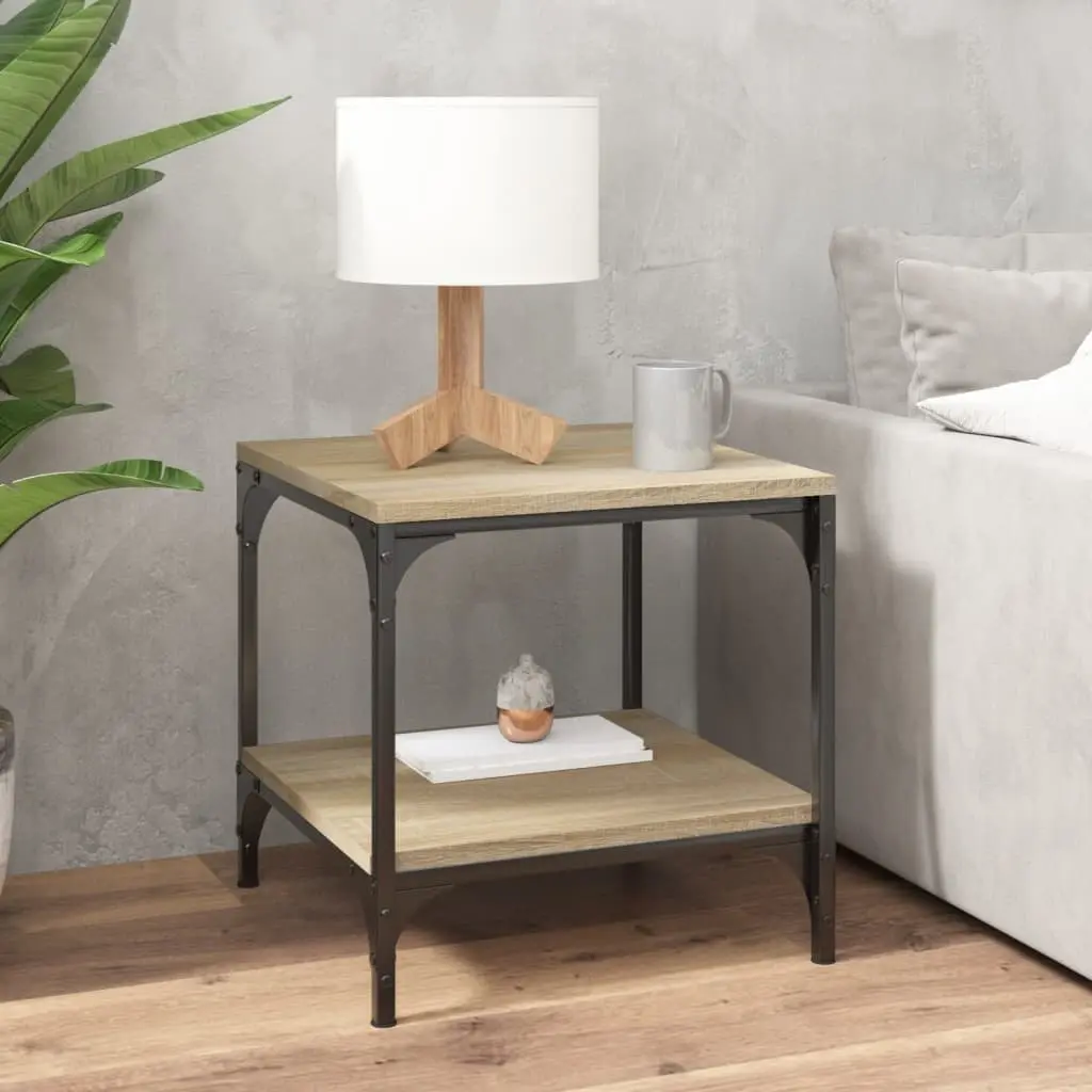Side Tables Brown Engineered Wood Storage 40x40x40 cm 2 pcs