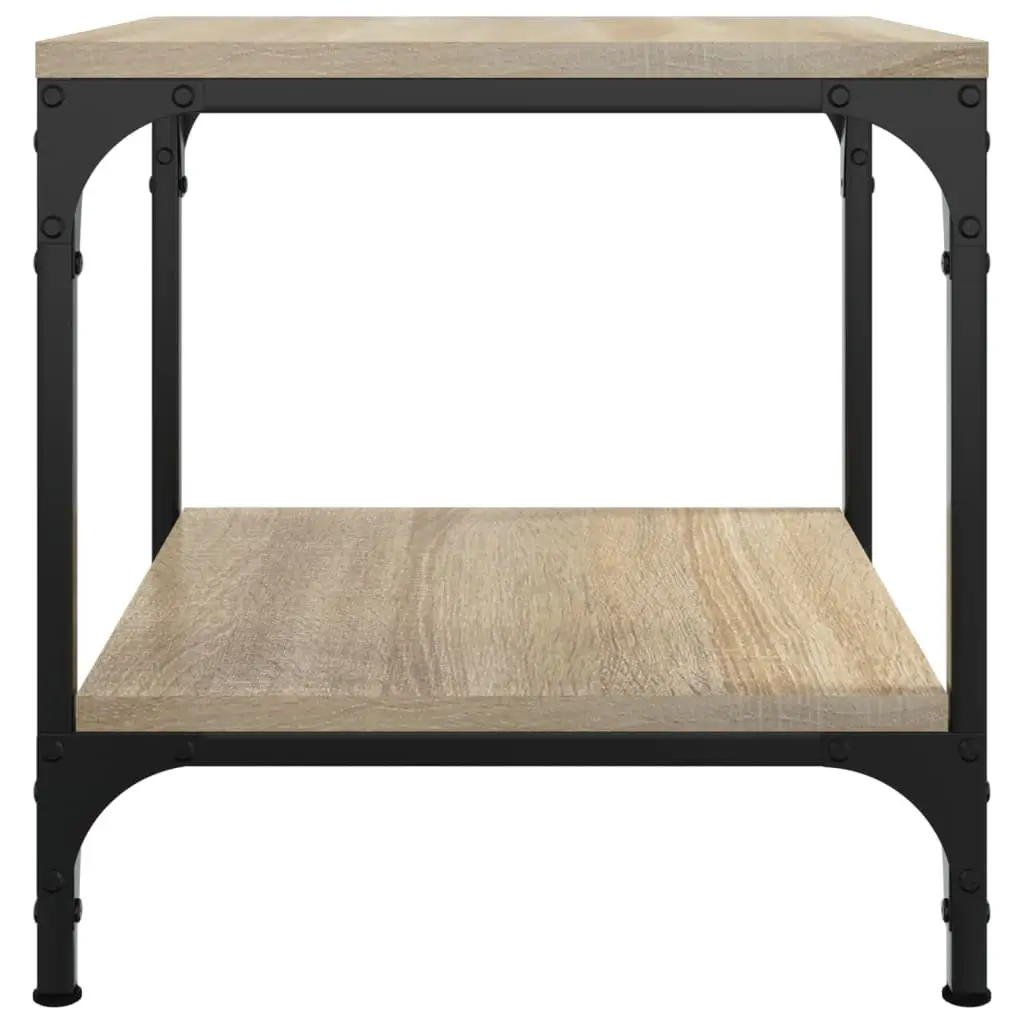 Side Tables Brown Engineered Wood Storage 40x40x40 cm 2 pcs