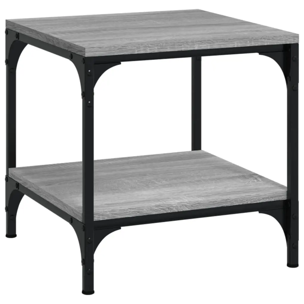 Side Tables Set of 2 Grey Sonoma Engineered Wood Industrial Accent Coffee End