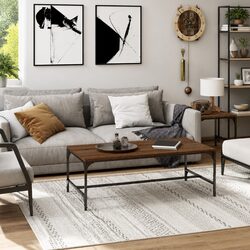 Your New Coffee Table: Brown Oak and Steel for You