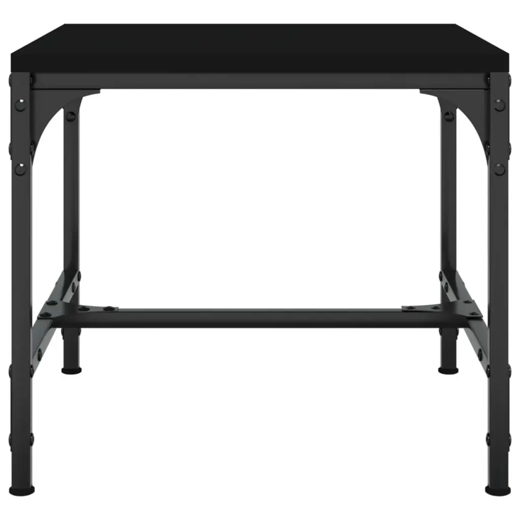 Coffee Table Industrial Style Black 50x50x35 cm