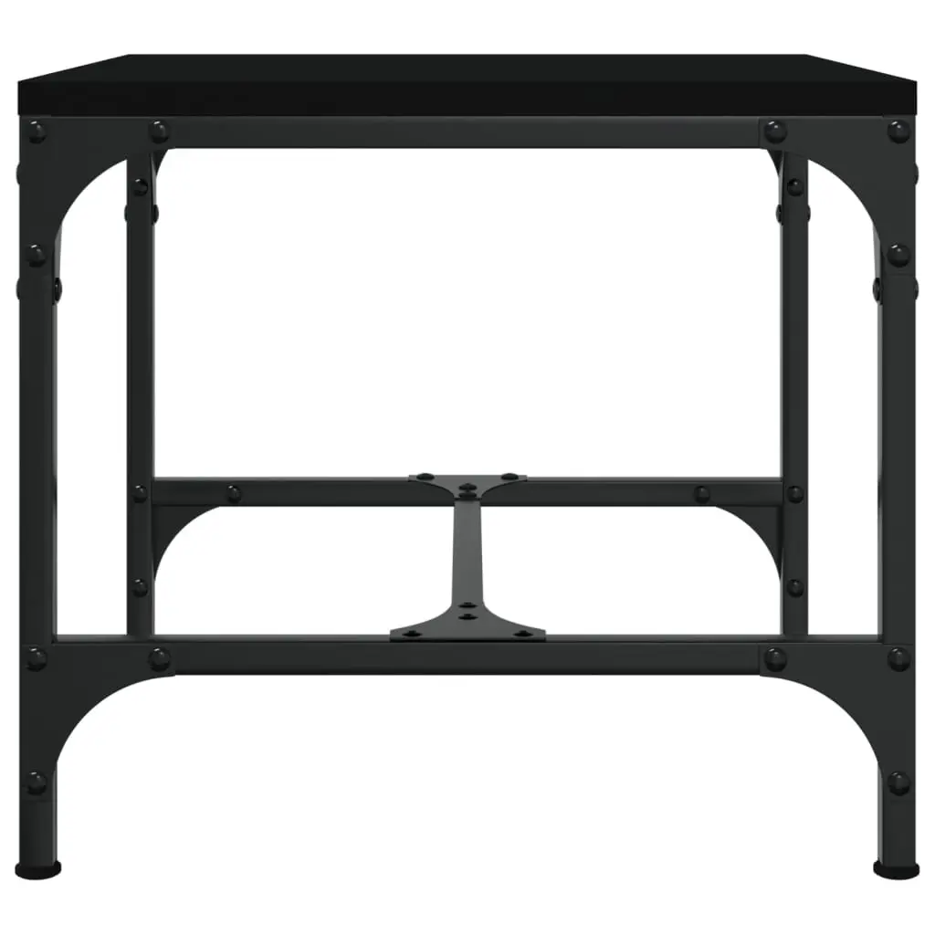 Side Tables 2 pcs Black 40x40x35 cm Living Room Accent Coffee Table Set