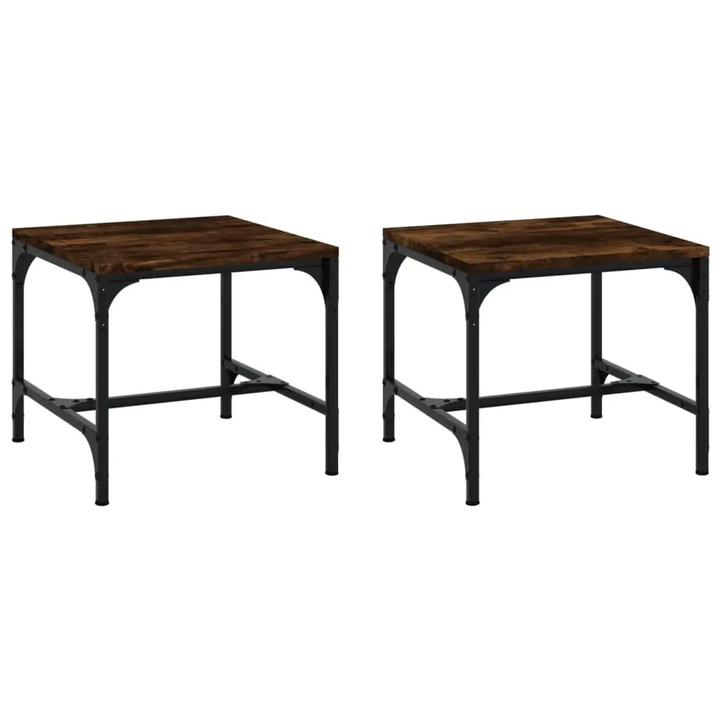 Brown Side Tables Set