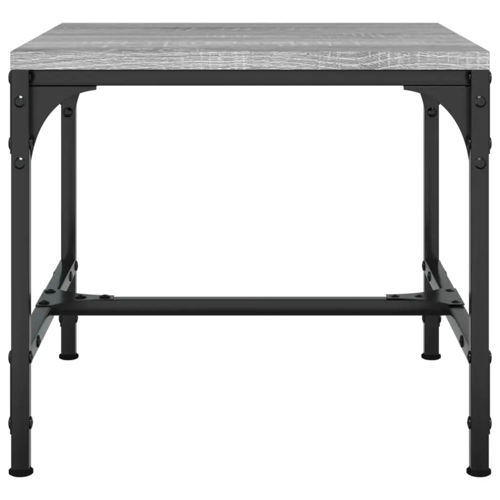 Side Tables Industrial Grey 40x40x35 cm 2 pcs Living Room Accent Furniture