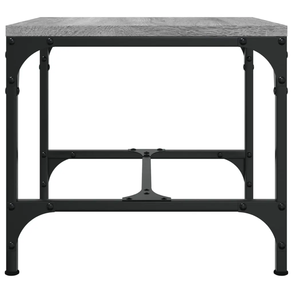 Side Tables Industrial Grey 40x40x35 cm 2 pcs Living Room Accent Furniture