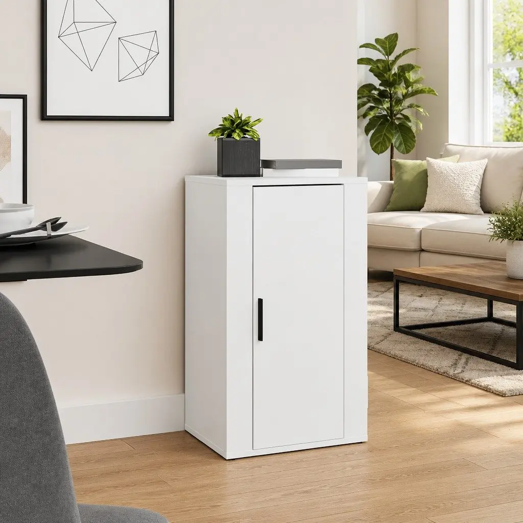 Sideboard Cabinet White Engineered Wood 40x33x70cm